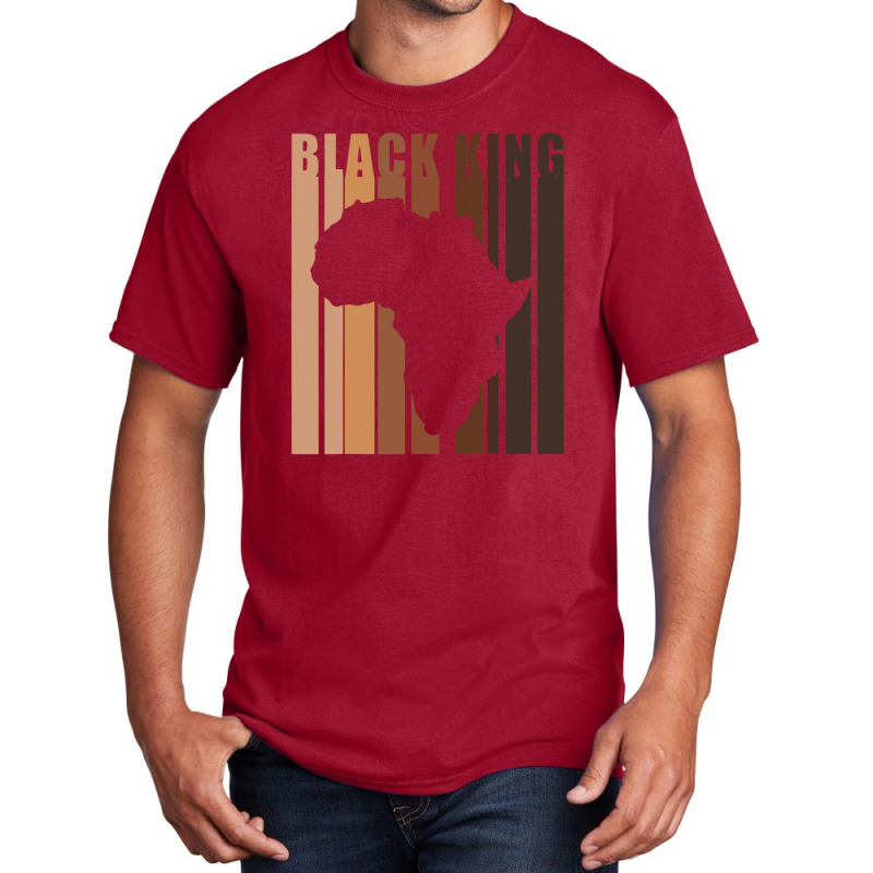 Black King Black History Month Gift Basic T-shirt | Artistshot