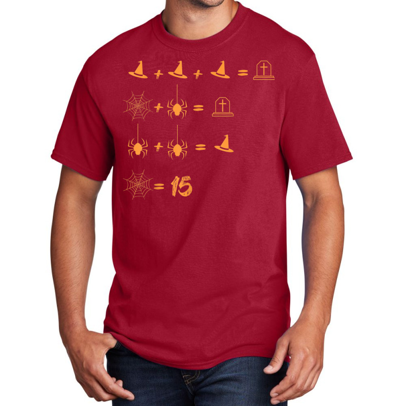 Order Of Operations Quiz For Math Teacher Halloween Equation Basic T-shirt by Outpost | Artistshot