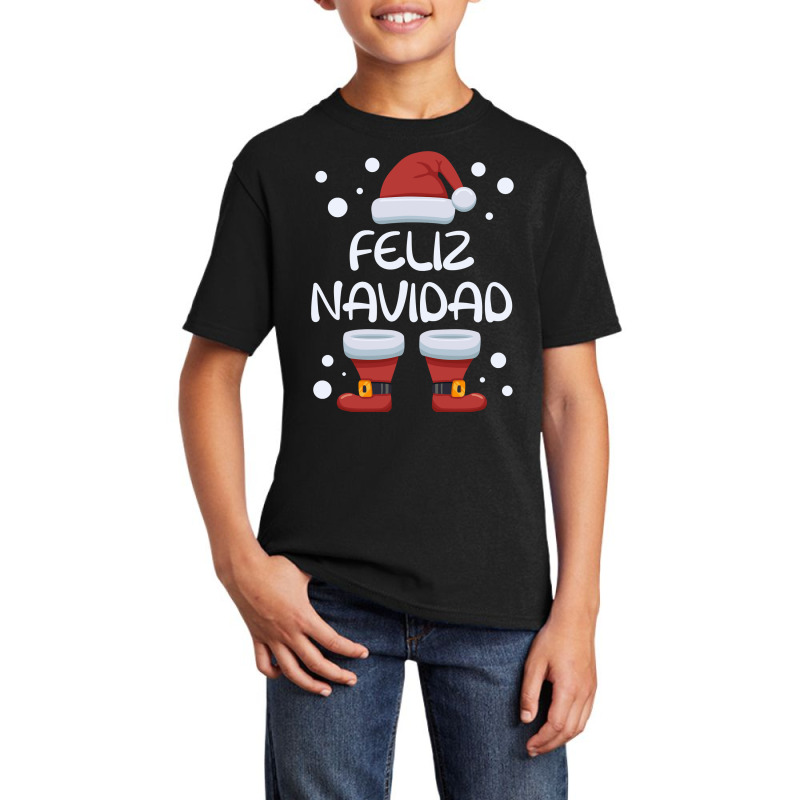 Feliz Navidad Spanish Christmas Santa Merry Xmas Spain Sweatshirt Basic Youth T-shirt | Artistshot