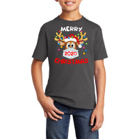 Reindeer In Mask Shirt Funny Merry Christmas 2020 T Shirt Basic Youth T-shirt | Artistshot