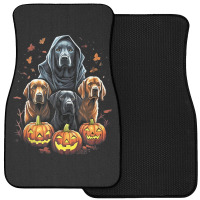 Labrador Retriever Black Lab   Yellow Lab Hallowee Front Car Mat | Artistshot