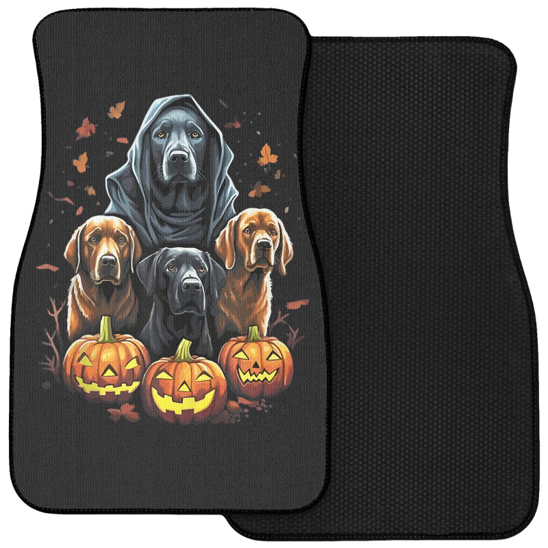 Labrador Retriever Black Lab   Yellow Lab Hallowee Front Car Mat | Artistshot