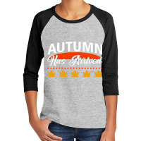 Vector Autumn Has Arrived Vector Quotes Illustrati Youth 3/4 Sleeve | Artistshot