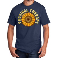 Yellow Flower Sunflower Hippie Pt Therapist Physical Therapy Basic T-shirt | Artistshot