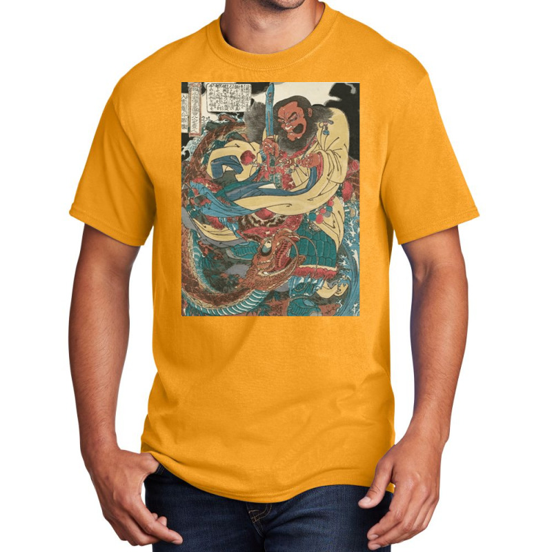 Water Margin, Gongsun Sheng, Kuniyoshi Utagawa, Water, Margin, Water M Basic T-shirt by SHOPOD445 | Artistshot