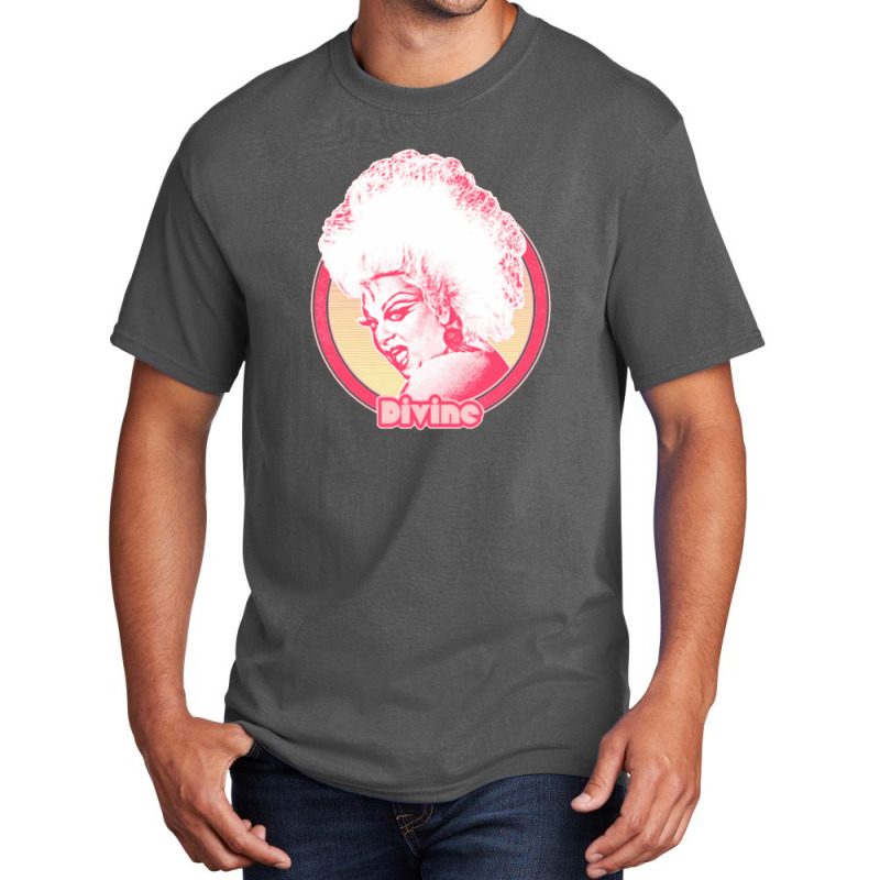 Divine Retro Fan Art Design Basic T-shirt by cm-arts | Artistshot