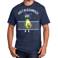 Holy Blockamole Volleyball Shirt Player Blocker Avocado T Shirt Basic T-shirt | Artistshot