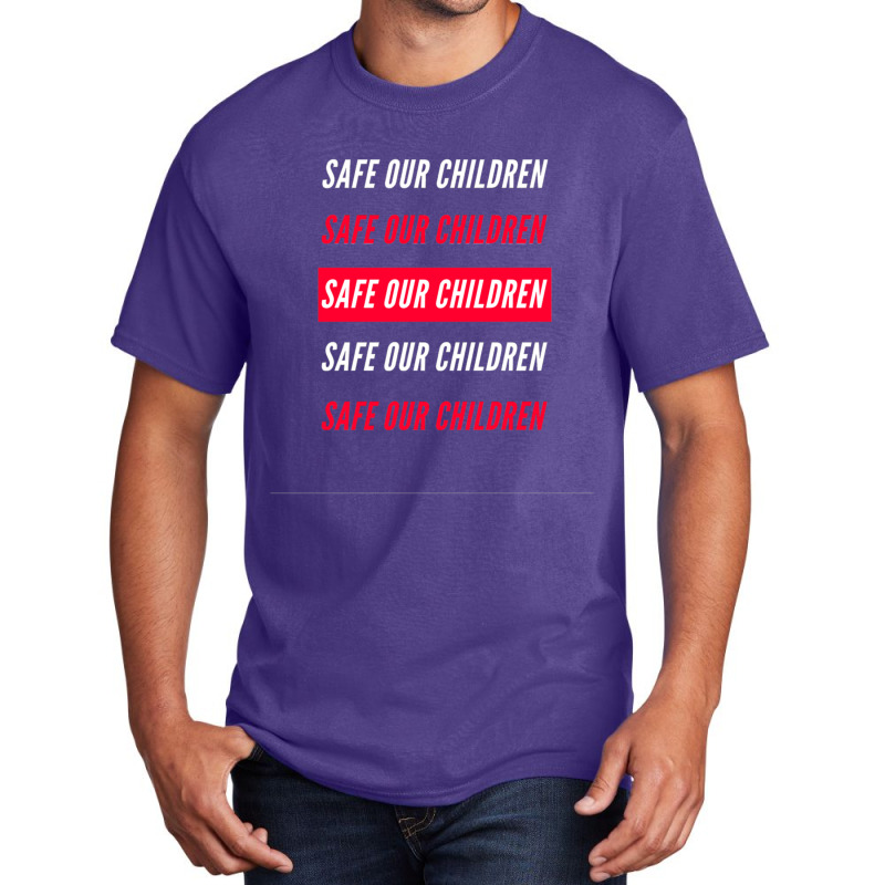 Safe Our Children Basic T-shirt by cm-arts | Artistshot