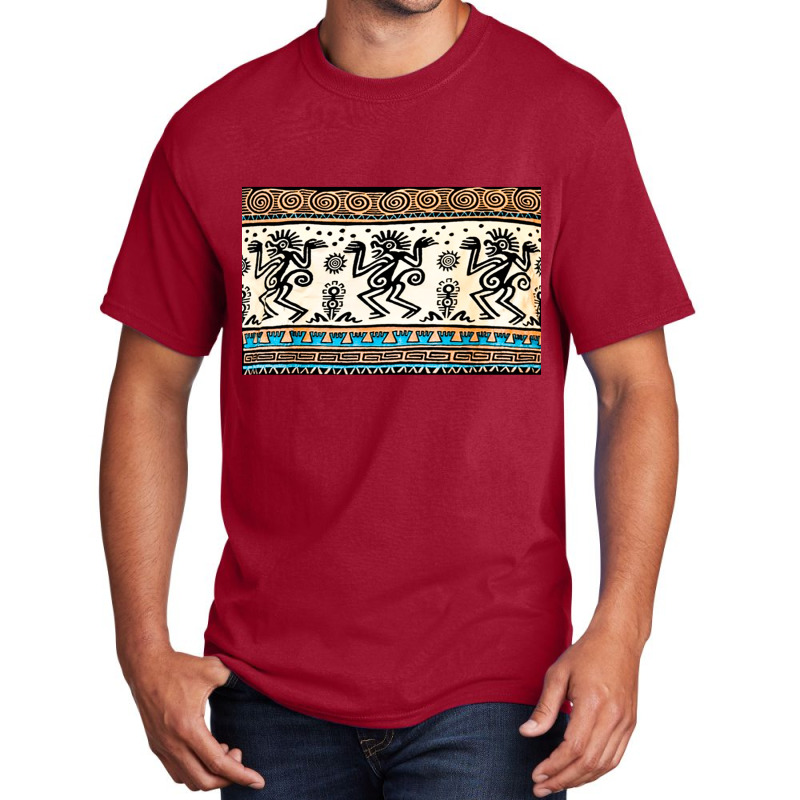 Rain Dance Aztec Stamp, Rain Dance, Aztec Stamp, Rain Dance Aztec Stam Basic T-shirt by cm-arts | Artistshot