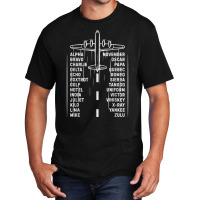 Phonetic Alphabet Pilot Airplane Aviation Vintage Gifts Men T Shirt Basic T-shirt | Artistshot