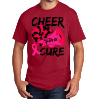 Cheer For Cure Pink Ribbon Awareness Women Basic T-shirt | Artistshot