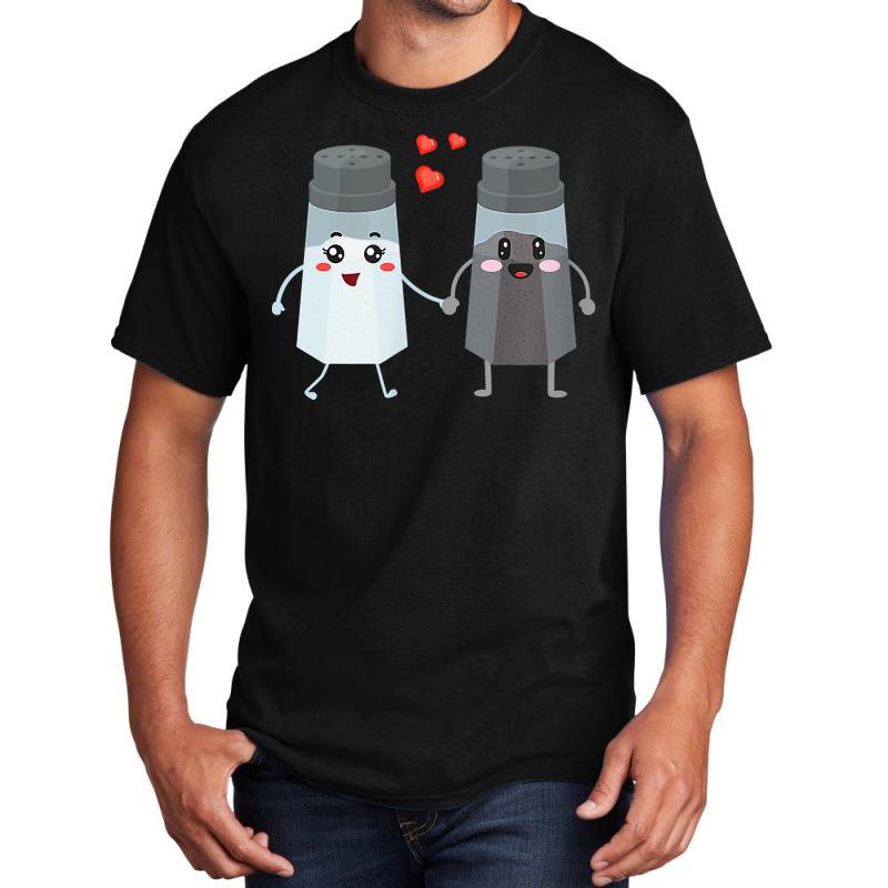 Salt And Pepper Shaker Couple Gift For Chefs And Cooks Basic T-shirt | Artistshot