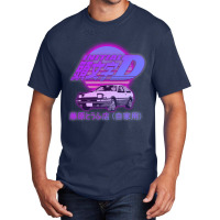 Initial D Ae86 Retro Synthwave Basic T-shirt | Artistshot