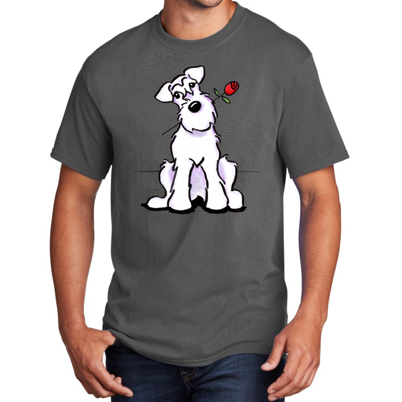 White Schnauzer Sweetheart Gift Basic T-shirt | Artistshot