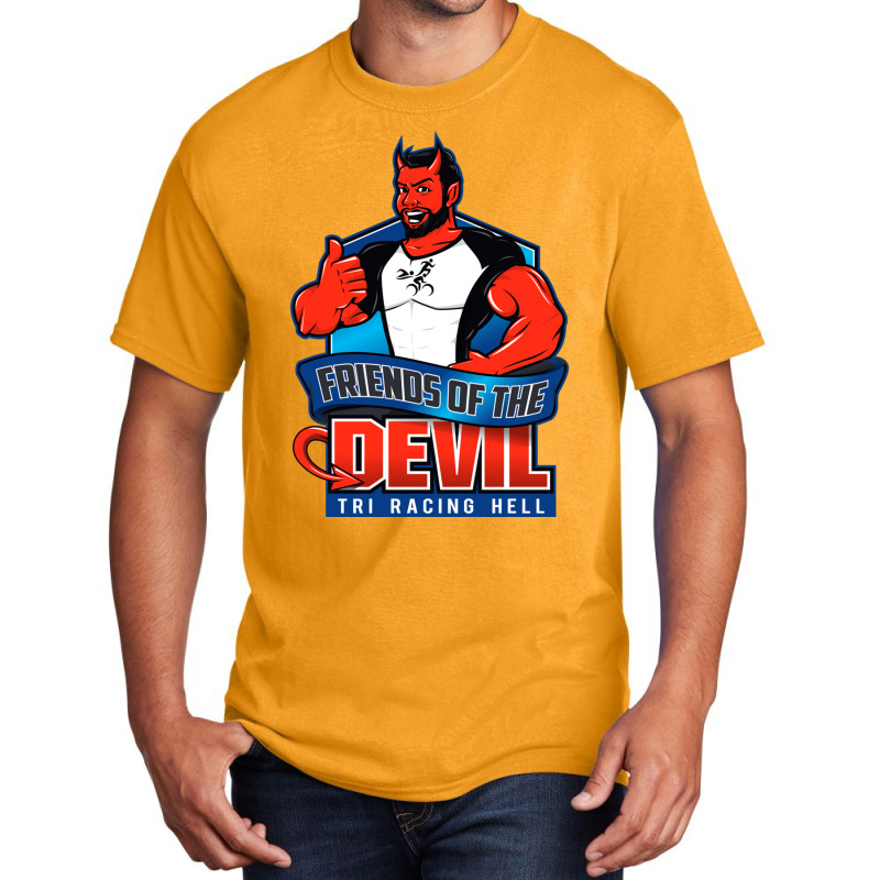 Friends Of The Devil Basic T-shirt by YAMARIMULERO | Artistshot