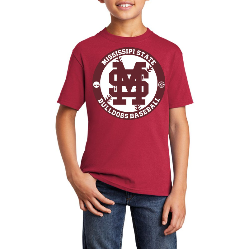 Mississippi State Baseball Sas Basic Youth T-shirt by cm-arts | Artistshot