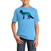 Fox Northern Light Wildlife Nature Design Basic Youth T-shirt | Artistshot