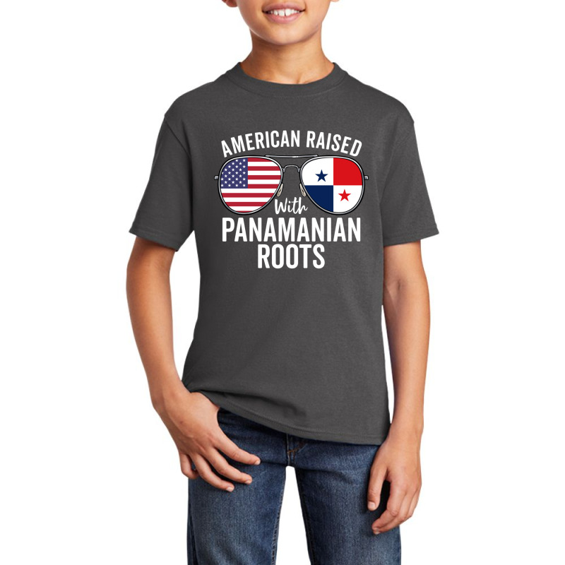 American Raised With Panamanian Roots Usa Panama Flag Pullover Hoodie Basic Youth T-shirt by cm-arts | Artistshot