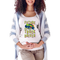 Kids Future Monster Truck Driver | Racing Lovers Maternity Scoop Neck T-shirt | Artistshot