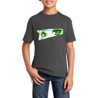 Anime Eyes (green) Basic Youth T-shirt | Artistshot