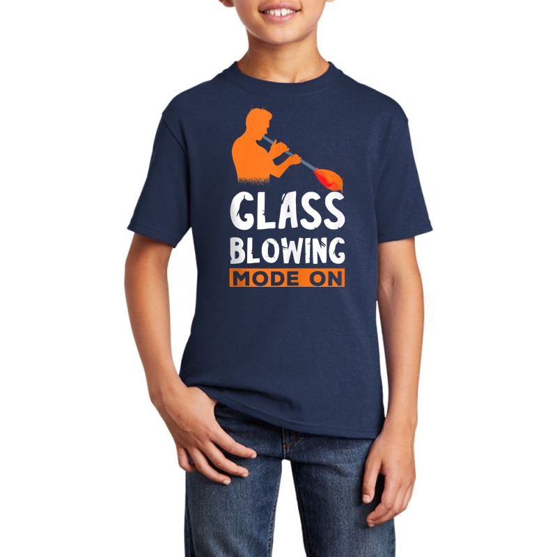 Glass Blowing Mode On Glassblower Blowpipe Glassworking Tank Top Basic Youth T-shirt by cm-arts | Artistshot