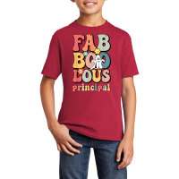 Fab Boo Lous Principal School Principal Groovy Halloween Basic Youth T-shirt | Artistshot