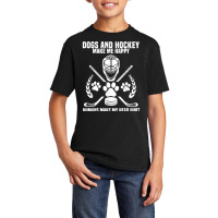 Hockey Makes Me Ice Hockey Happy Player Gift Penalty Box T Shirt Basic Youth T-shirt | Artistshot