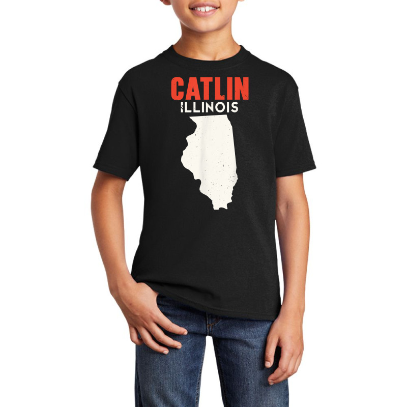 Catlin Illinois Usa State America Travel Illinoisan T Shirt Basic Youth T-shirt by v8dycanel | Artistshot