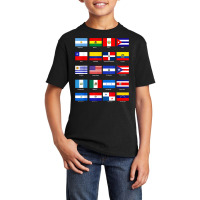 All Latin American Flags Countries Hispanic Heritage Month T Shirt Basic Youth T-shirt | Artistshot