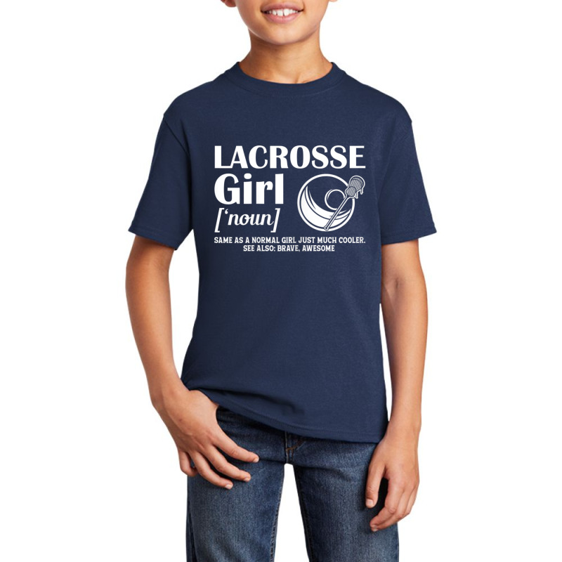 Lacrosse Quote Definition Woman Girl Basic Youth T-shirt by cm-arts | Artistshot