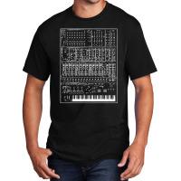 Synthesizer, Analog, Vintage, Modular, 80s, 70s, Synth, Keyboard, Pian Basic T-shirt | Artistshot