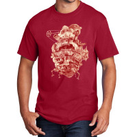 Howl_s Moving Castle In Red Basic T-shirt | Artistshot