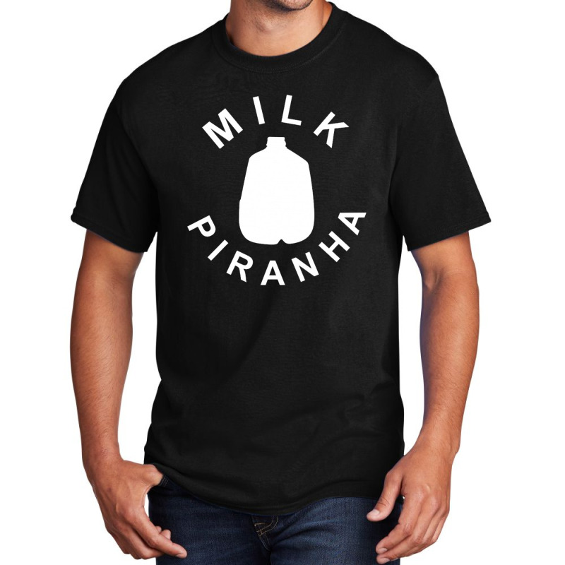 Milk Piranha Basic T-shirt by cm-arts | Artistshot