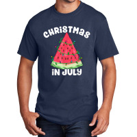 Summer Christmas July In Christmas In July Christmas Melon1 Basic T-shirt | Artistshot