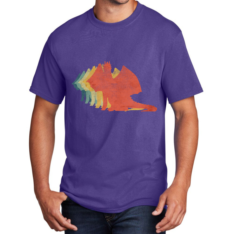 Dragon Retro Vintage Color Basic T-shirt by Kenlofu52 | Artistshot