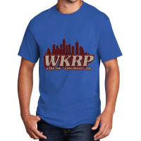 Wkrp - City Skyline Retro Basic T-shirt | Artistshot