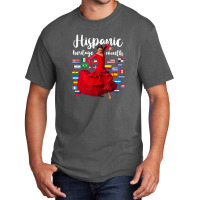 Hispanic Heritage Month Proud Latin Dance Countries Flags Basic T-shirt | Artistshot