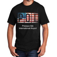 Pqi Presque Isle International Airport Basic T-shirt | Artistshot