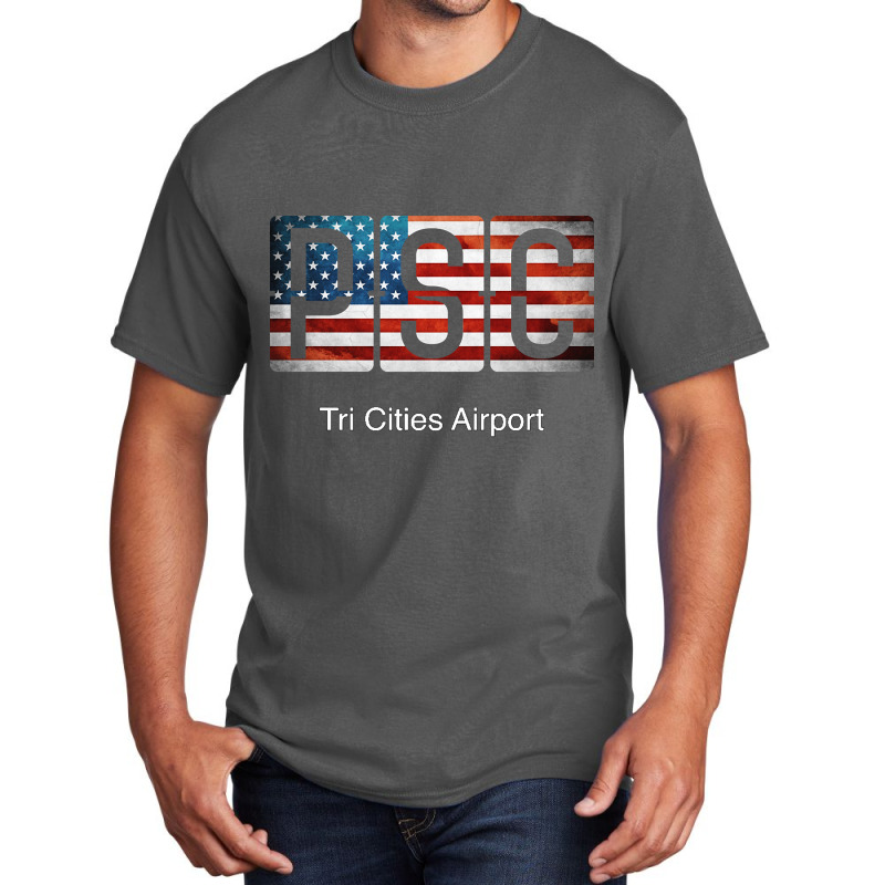 Psc Tri Cities Airport Basic T-shirt by fenderbendable | Artistshot