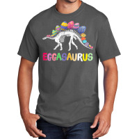 Funny Eggasaurus Stegosaurus Egg Dinosaur Happy Easter Day Basic T-shirt | Artistshot