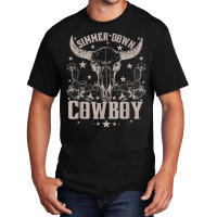 Simmer Down Cowboy Cowgirl Basic T-shirt | Artistshot