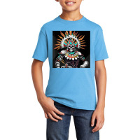 Dia De Los Muertos Aztec Warrior Calavera Mayan Mythology T Shirt Basic Youth T-shirt | Artistshot