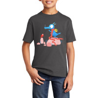 Dragon & Bird - Learn To Fly. Pink Basic Youth T-shirt | Artistshot