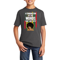 Combination Of The Words June 19th Women Black History T Shirt Basic Youth T-shirt | Artistshot