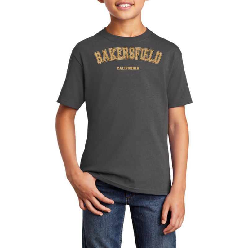 Bakersfield Sports College Style On Bakersfield T Shirt Basic Youth T-shirt by cm-arts | Artistshot