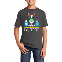 Boston Terrier Dog Face Mask Hand Sanitizer Funny Ew People T Shirt Basic Youth T-shirt | Artistshot