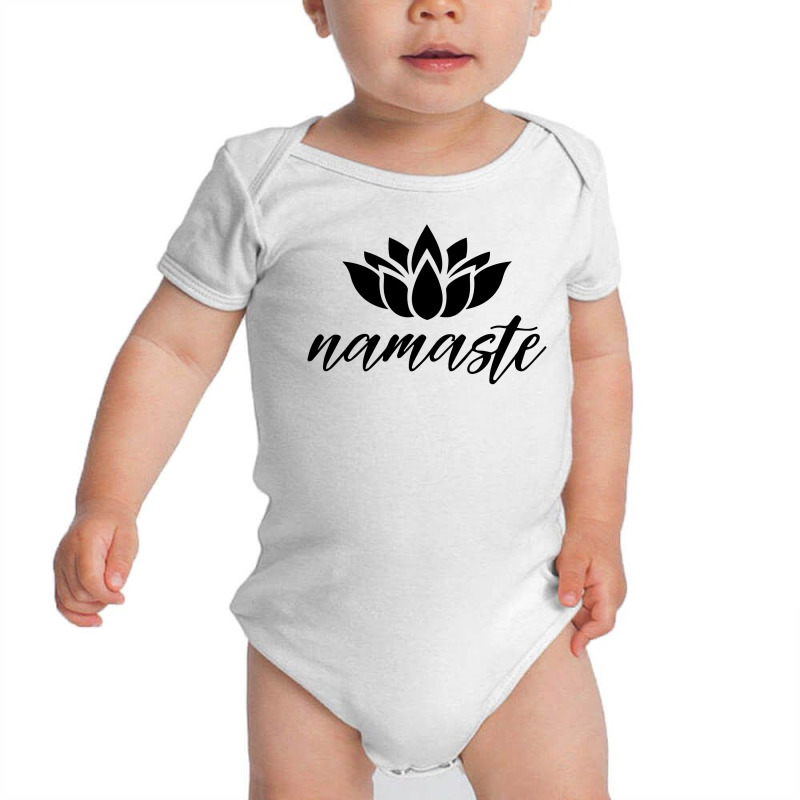 Namaste Lotus For Light Baby Bodysuit by autlu2024 | Artistshot