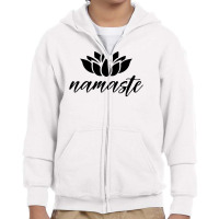 Namaste Lotus For Light Youth Zipper Hoodie | Artistshot