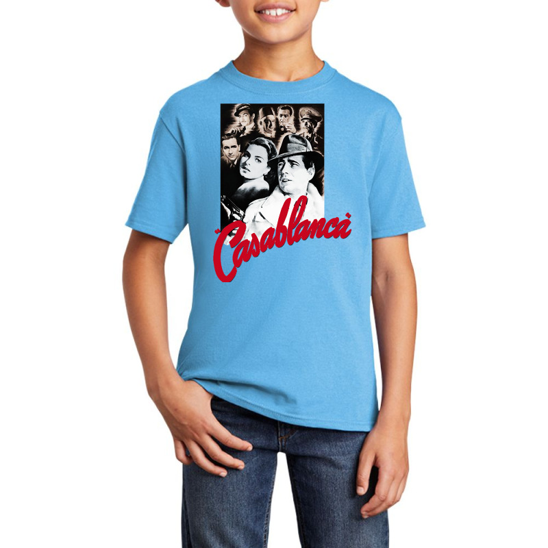 Casablanca - Humphrey Bogart, Ingrid Bergman Basic Youth T-shirt by Kosdapen517 | Artistshot