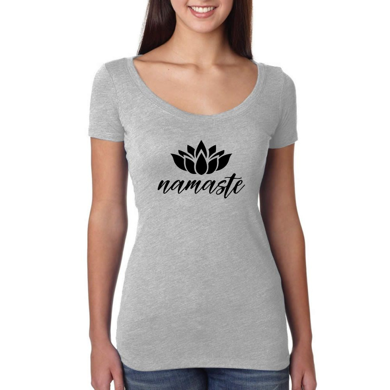 Namaste Lotus For Light Women's Triblend Scoop T-shirt by autlu2024 | Artistshot